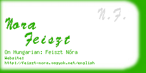 nora feiszt business card